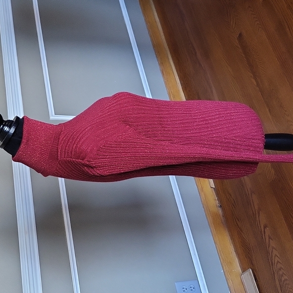 Red Glitter Turtleneck - Picture 4 of 10